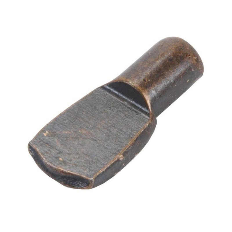 Flat Spoon Style Shelf Support - 1/4" Pin - Bronze - 25 Pack